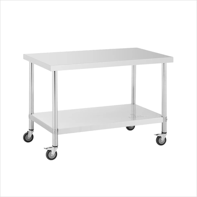 ../frankl24shop/arbeitstisch fahrbar, edelstahl (verschiedene groessen)